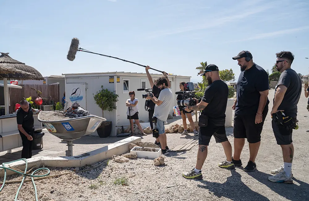 Equipo de una productora de cine y productora audiovisual en Andalucía
