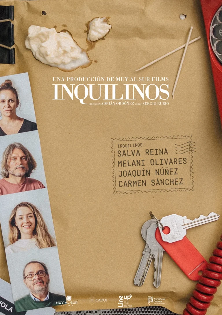 Cartel del cortometraje Inquilinos producido por una productora audiovisual y productora de cine en Málaga