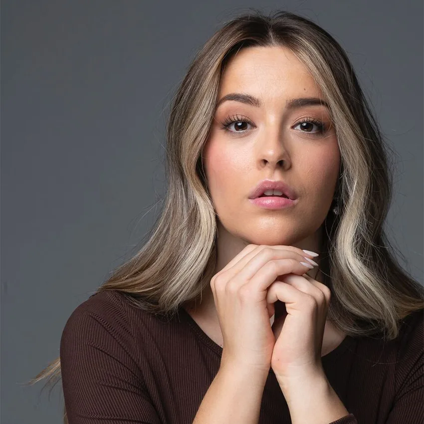 Carmen Sánchez como Adriana en el cortometraje Inquilinos producido por una productora audiovisual en Málaga