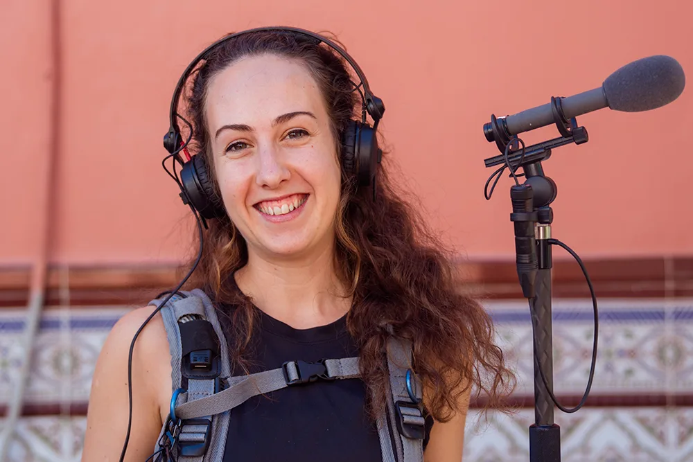 Alicia Casilari es técnica de sonido especializada en sonido directo y postproducción audiovisual